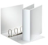 Esselte Essentials Presentation Ring Binder Polypropylene 4 D-Ring A4 60mm Rings White (Pack 10) 49706 DD